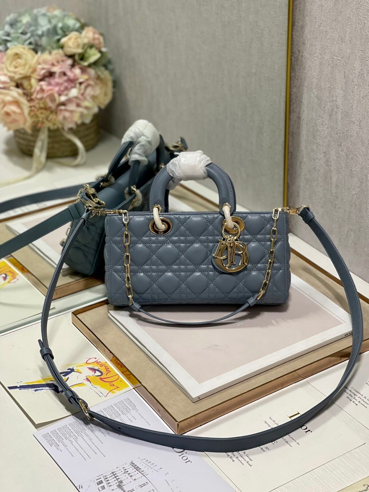 Dior Lady D-Joy Bag 26cm Cannage Lambskin (Horizontal Edition) 1