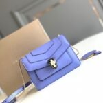 Bvlgari Serpenti Forever Calfskin Crossbody Bag 19cm Wisteria Color