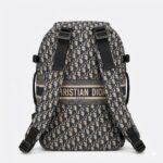 DIOR DiorTravel Backpack Blue Oblique Jacquard