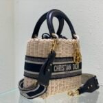 Lady Dior Wicker Top Handle Bag 24cm Multiple Colors 11