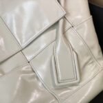 Bottega Veneta Arco Small Leather Tote Bag White 13