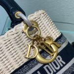 Lady Dior Wicker Top Handle Bag 24cm Multiple Colors 13