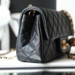 Chanel 22S “Walnut” Woven Gold Ball Mini Flap Bag 2 Sizes Black 14