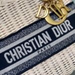 Lady Dior Wicker Top Handle Bag 24cm Multiple Colors 14