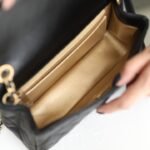Chanel 22S “Walnut” Woven Gold Ball Mini Flap Bag 2 Sizes Black 16