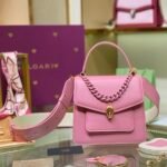 Bvlgari Serpenti Forever Maxi Chain Small Top Handle Bag 18cm Pink