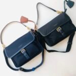 Tory Burch Nylon Flap Crossbody with Gold Foil Logo