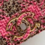 CHANEL 19 Mini Tweed Flap Bag 20cm Pink 2