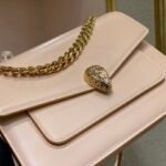 Bvlgari Serpenti Forever Maxi Chain Leather Crossbody Bag 25cm Peachy Pink 20