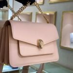 Bvlgari Serpenti Forever Maxi Chain Leather Crossbody Bag 25cm Peachy Pink 21