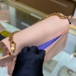 Bvlgari Serpenti Forever Maxi Chain Leather Crossbody Bag 25cm Peachy Pink 24