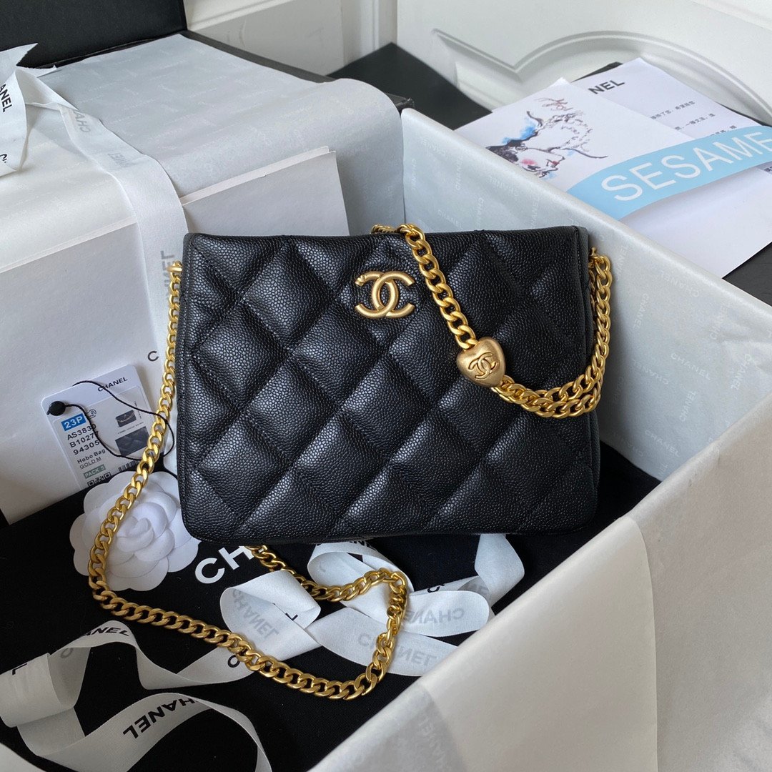 CHANEL 23P Heart Ball Hobo Bag 20cm Multiple Colors 28