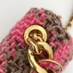 CHANEL 19 Mini Tweed Flap Bag 20cm Pink 3