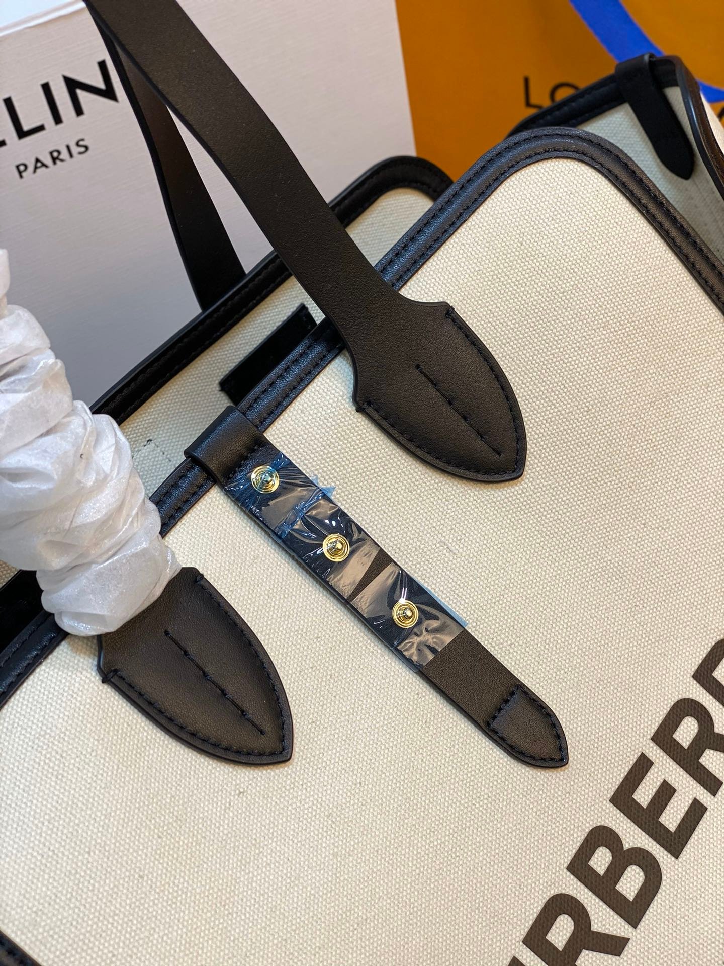 Burberry Horseferry Print Canvas & Leather Freya Tote Bag 3