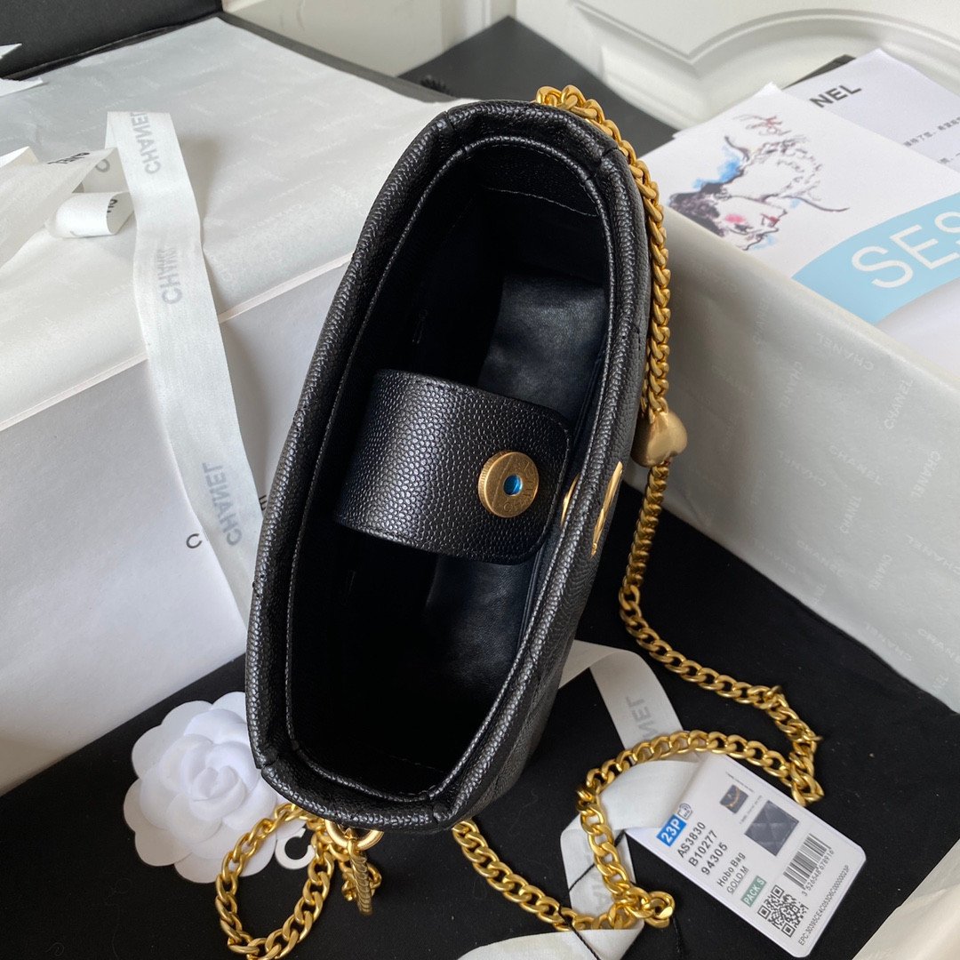 CHANEL 23P Heart Ball Hobo Bag 20cm Multiple Colors 34
