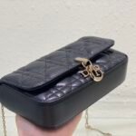 Dior Lady Dior Pouch 19cm Cannage Calfskin with Pearl Detail Chain 4