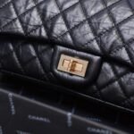 Chanel 2.55 Reissue Flap Bag Black Aged Calfskin 24cm 5