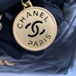 Chanel 22 Style Shiny Calfskin Drawstring Shopping Bag (2022 Collection) 5