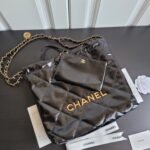 Chanel 22 Shiny “Oil Wax” Calfskin Tote Handbag 5