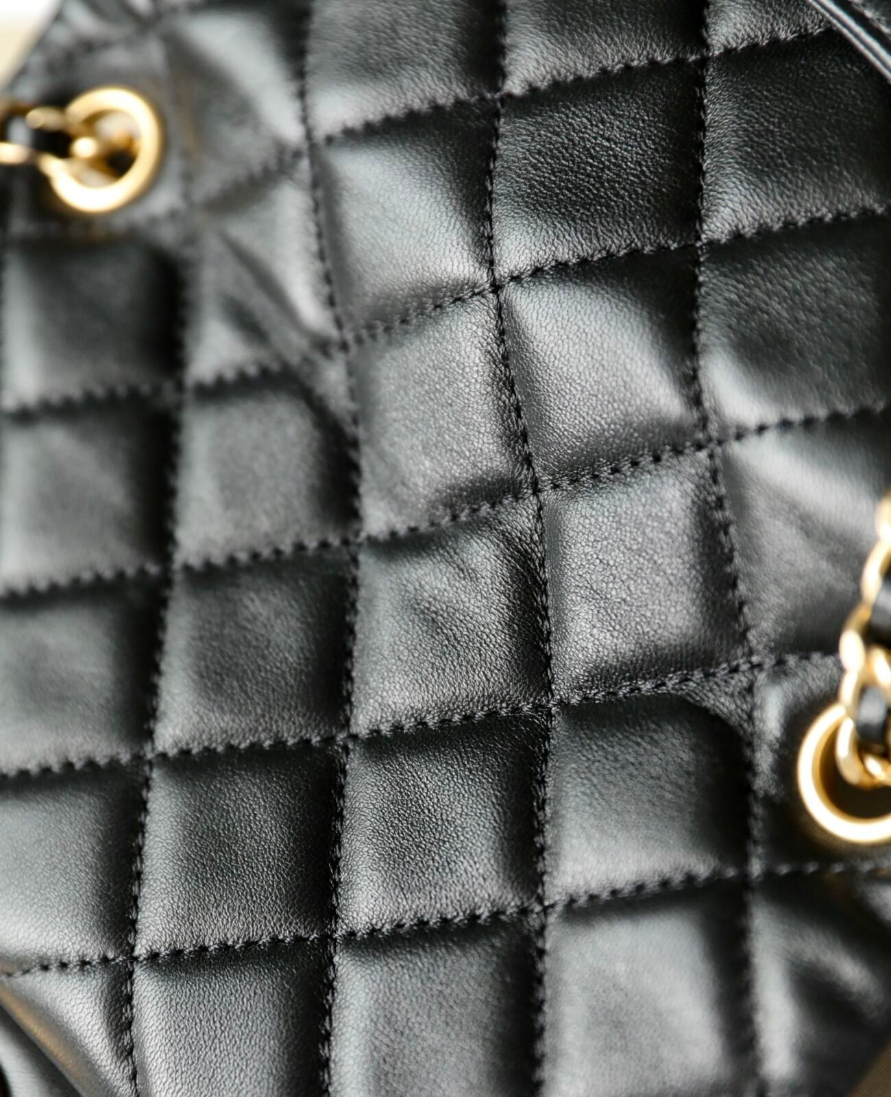Chanel 22S “Walnut” Woven Gold Ball Mini Flap Bag 2 Sizes Black 6