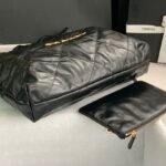 Chanel 22 Style Shiny Calfskin Drawstring Shopping Bag (2022 Collection) 6