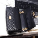 Chanel 2.55 Reissue Flap Bag Black Aged Calfskin 24cm 7