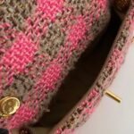 CHANEL 19 Mini Tweed Flap Bag 20cm Pink 7
