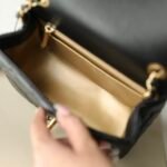 Chanel 22S “Walnut” Woven Gold Ball Mini Flap Bag 2 Sizes Black 8