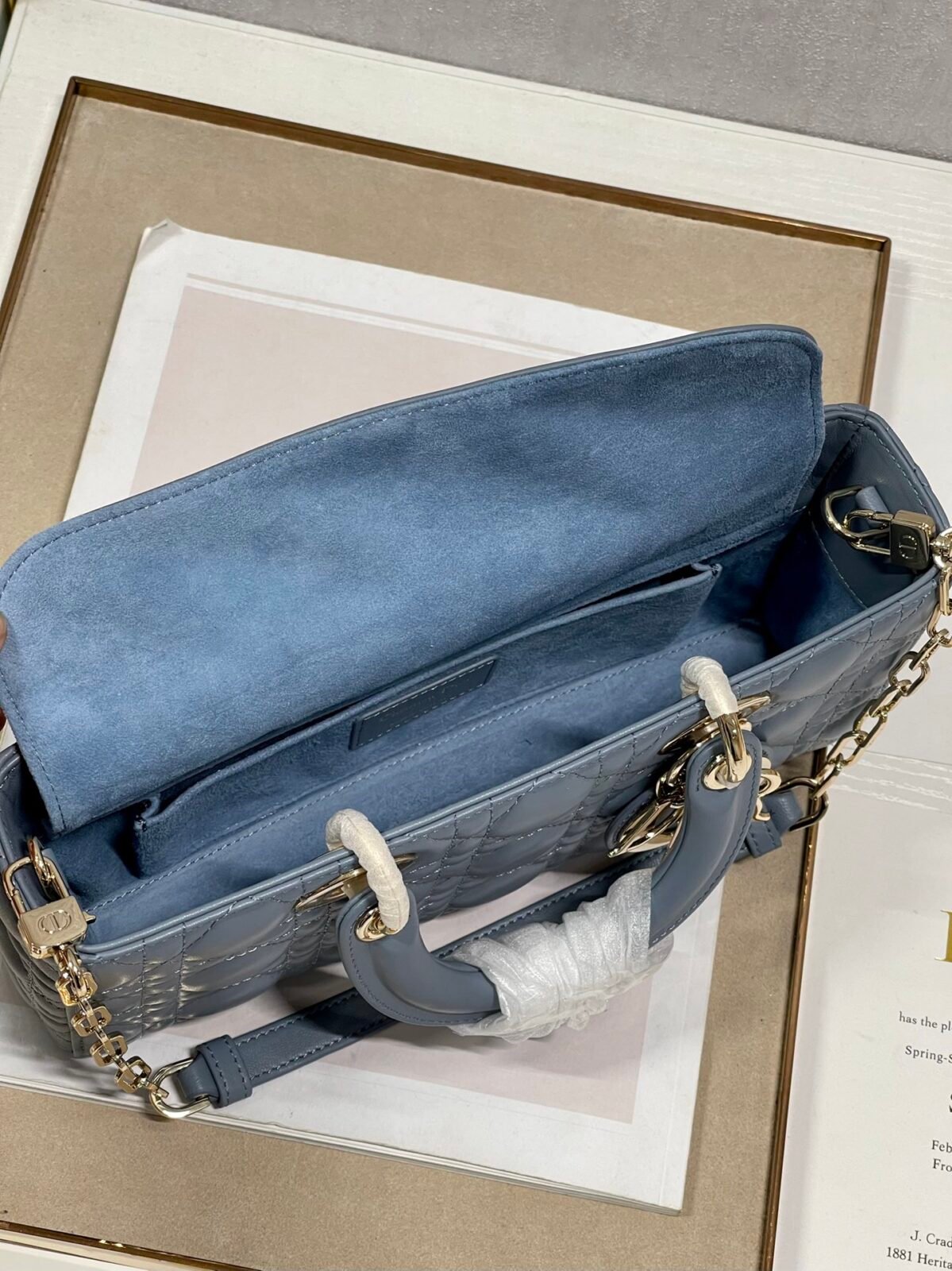 Dior Lady D-Joy Bag 26cm Cannage Lambskin (Horizontal Edition) 8