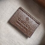 Gucci Horsebit 1995 Mini Bucket Bag 14cm GG Supreme Canvas with Brown Leather Trim 8