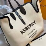 Burberry Horseferry Print Canvas & Leather Freya Tote Bag 8