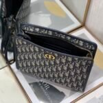 DIOR Oblique Canvas Clutch Bag 26cm Blue 9