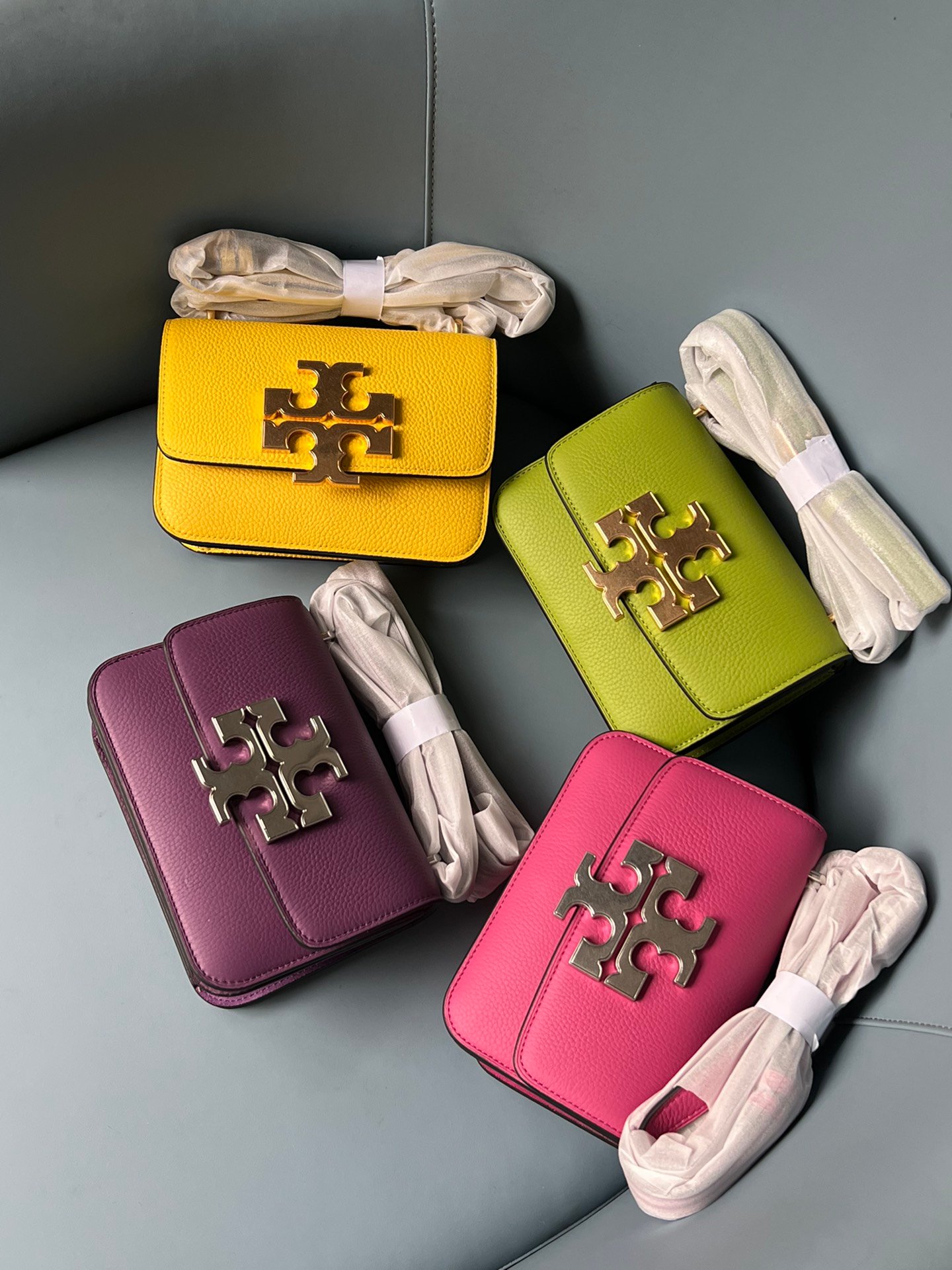 Tory Burch Small Eleanor Pebbled Leather Bag 19cm Multiple Colors 92