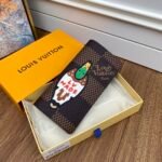 Louis Vuitton N60393 Brazza Wallet 19cm Virgil Abloh x Nigo Giant Damier Ebene Duck