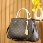 Louis Vuitton Montaigne MM in Classic Monogram Canvas Timeless Top-Handle Tote Bag 33cm