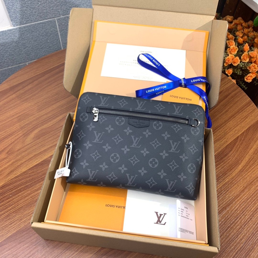 Louis Vuitton New Pouch 27cm Versatile Monogram & Damier Graphite Document Clutch and Tablet Organizer 1