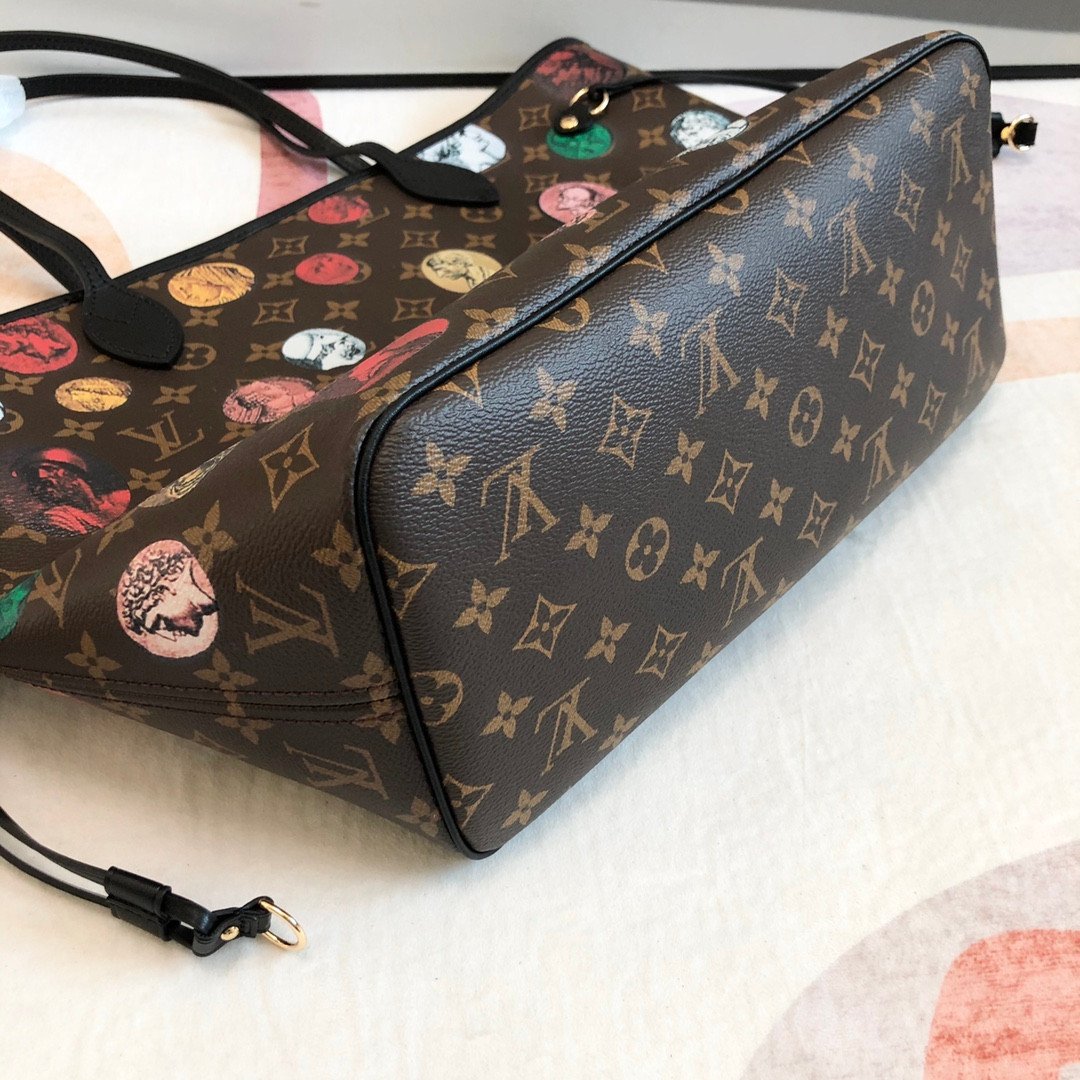 Louis Vuitton x Fornasetti Neverfull MM Tote Bag Limited Edition Monogram Cameo Canvas 31cm 10
