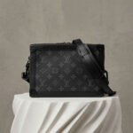 Louis Vuitton Soft Trunk in Monogram Eclipse Canvas Virgil Abloh Edition Unisex Crossbody Bag 25cm 10