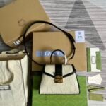 Gucci Small GG Embossed Leather Top Handle Shoulder Bag 28.5cm NFC Edition 10