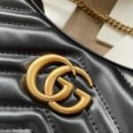 Gucci GG Marmont Half-Moon Mini Bag 21cm Matelassé Leather Edition 13