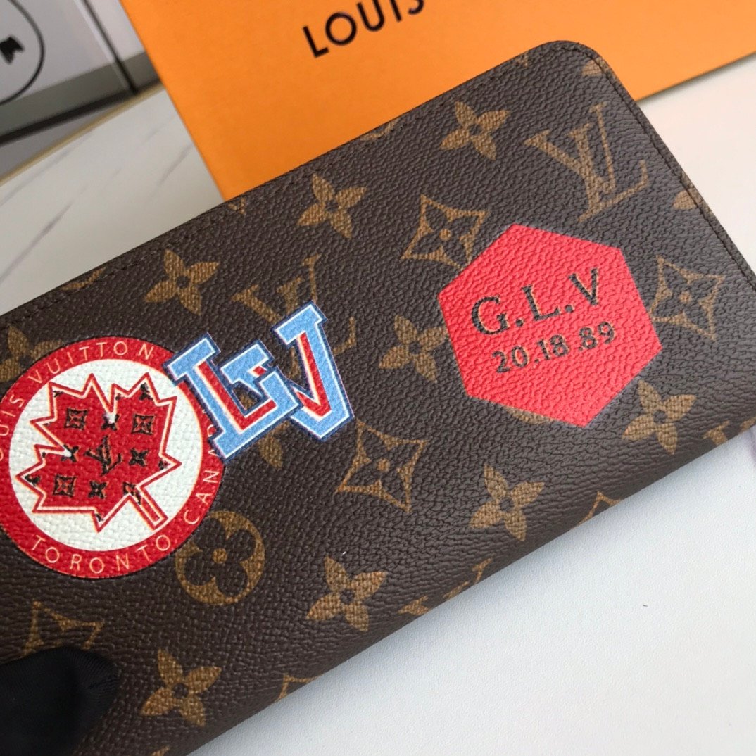 Louis Vuitton M60017 Zippy Wallet 19cm Limited Edition Silkscreen Monogram Canvas 13