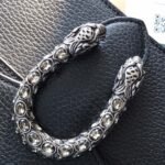 Gucci Dionysus Small Textured Leather Shoulder Bag 28cm Tiger Head Spur & Swarovski Crystals 15