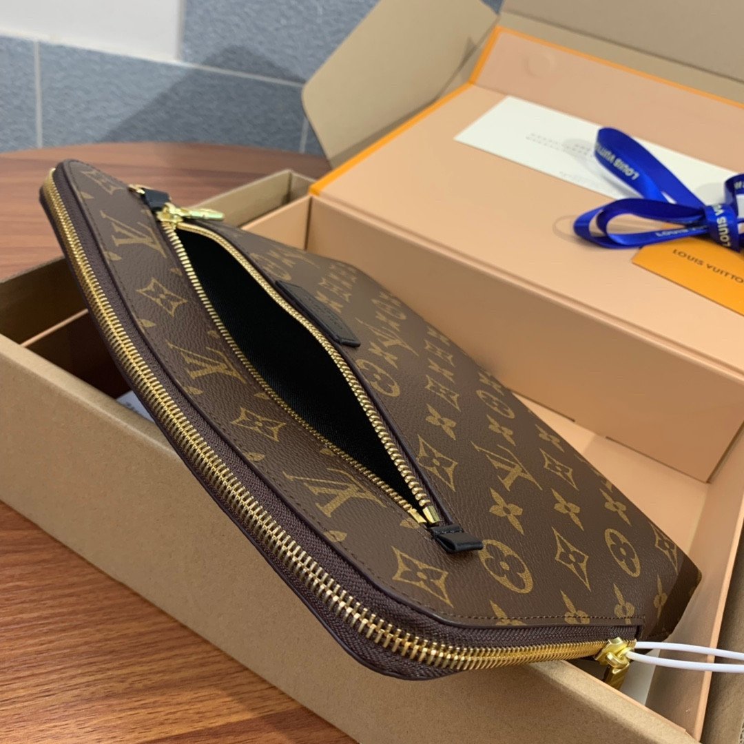 Louis Vuitton New Pouch 27cm Versatile Monogram & Damier Graphite Document Clutch and Tablet Organizer 16