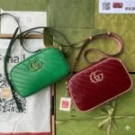 Gucci GG Marmont Torchon Quilted Leather Camera Bag 24cm Italian Original Factory Leather 19