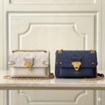 Louis Vuitton Vavin PM in Monogram Empreinte Leather Elegant Chain Crossbody Bag 21cm