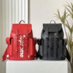 Louis Vuitton x Supreme Christopher Backpack in Epi Leather 26x47x13cm Limited Edition Streetwear Collaboration 19