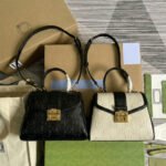 Gucci Small GG Embossed Leather Top Handle Shoulder Bag 28.5cm NFC Edition 19