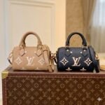Louis Vuitton Nano Speedy Bicolor Monogram Empreinte Leather Mini Duffle Bag 16cm
