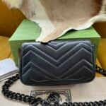 Gucci GG Marmont Super Mini Bag 16.5cm Tonal Ceramic Hardware Edition 2