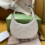 Gucci GG Marmont Half-Moon Mini Bag 21cm Matelassé Leather Edition 2